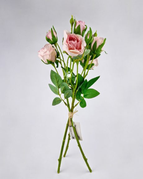 Букет иск. из 3 розовых куст. роз
