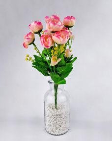Букет иск. из розовых роз и статицы за 620 ₽