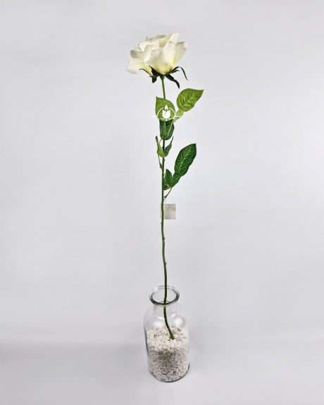 Искусственная белая роза