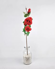 Искусственная красная куст. роза за 960 ₽