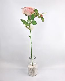 Искусственная персиковая роза за 340 ₽