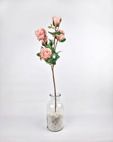 Искусственная светло-розовая куст. роза за 870 ₽