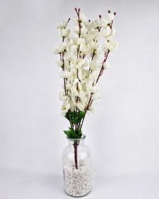 Искусственная ветка белых цветущих цветов за 260 ₽