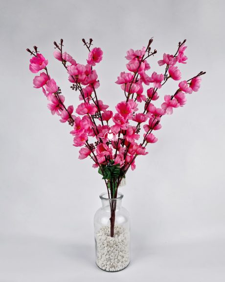 Искусственная ветка розовых цветущих цветов