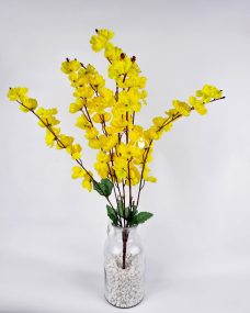 Искусственная ветка желтых цветущих цветов за 260 ₽
