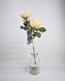 Искусственные белые пионовидные куст. розы за 900 ₽