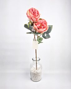 Искусственные коралловые пионовидные куст. розы за 870 ₽